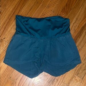 Old Navy Women's Dark Teal High-Waisted Shorts